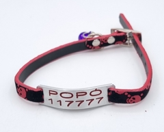 Chapitas Para Gatos Pasador + Collar De 1 Cm Skull 4