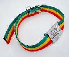 Chapita pasador para collares de 3cm de ancho rojo+ Collar BOLIVIA - comprar online