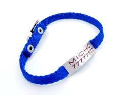 Chapita pasador para gatos + Collar reforzado Azul - comprar online