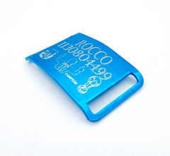 Chapita de aluminio anodizado para collares de 3cm ARGENTINA CAMPEON Edicion Limitada - comprar online