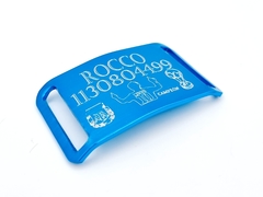 Chapita de aluminio anodizado para collares de 3cm ARGENTINA CAMPEON Edicion Limitada en internet