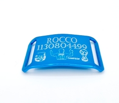 Chapita de aluminio anodizado para collares de 3cm ARGENTINA CAMPEON Edicion Limitada - Medallas para Perros