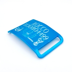 Chapita de aluminio anodizado para collares de 3cm ARGENTINA CAMPEON Edicion Limitada - tienda online