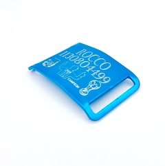 Imagen de Chapita de aluminio anodizado para collares de 3cm ARGENTINA CAMPEON Edicion Limitada