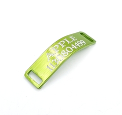 Chapita pasador de gatos anodizada color VERDE MANZANA - comprar online