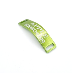 Chapita pasador de gatos anodizada color VERDE MANZANA - Medallas para Perros