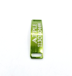 Chapita pasador de gatos anodizada color VERDE MANZANA - tienda online