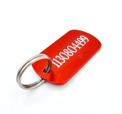 Chapita Militar Para Perros En Color Rojo en internet