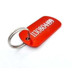 Chapita Militar Para Perros En Color Rojo - tienda online