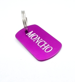 Chapita Militar Para Perros En Color Violeta - comprar online