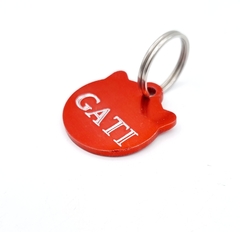 Chapita Para Gatos Con cara De Gato roja - comprar online