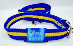 Combo Chapita+escudo+ Collar Y Correa Boca Juniors 3cm Ancho - comprar online