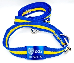 Combo Chapita+escudo+ Collar Y Correa Boca Juniors 3cm Ancho en internet