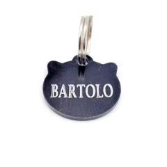 Chapita Para Gatos Con cara De Gato Negro