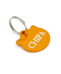 Chapita Para Gatos Con cara De Gato Naranja