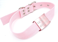 Chapitas Perros Pasador Rosa + Collar Rosa De 3cm en internet