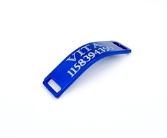 Chapita pasador de gatos para Collares de 1cm de ancho hecha en aluminio color - Medallas para Perros
