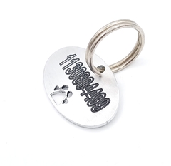 Chapita Identificatoria Para Perros Y Gatos Ovalo - Medallas para Perros