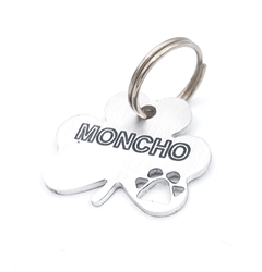 Chapita Identificatoria Para Perros Y Gatos Trebol