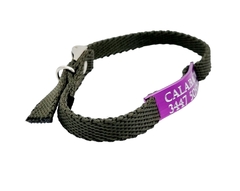 Chapitas Para Gatos Pasador Violeta + Collar De 1 Cm Reforzado VERDE MILITAR - comprar online