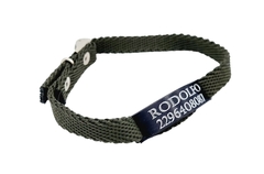 Chapitas Para Gatos Pasador NEGRA + Collar De 1 Cm Reforzado VERDE MILITAR - comprar online