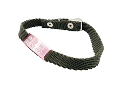 Chapitas Para Gatos Pasador ROSA + Collar De 1 Cm Reforzado VERDE MILITAR en internet