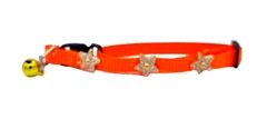 Collar regulable de 1cm con cierre facil broche NARANJA - comprar online