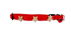 Collar regulable de 1cm con cierre facil broche ROJO - comprar online