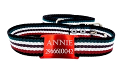Combo Chapita ROJO + Collar + Correa 3cm HONESTY en internet