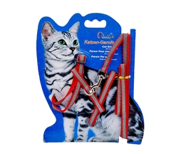 Arnes Pretal Regulable para Gatos con Correa ROJO REFRACTARIO - comprar online