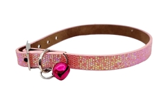 Collar De 1 Cm de ancho para gatos o perros pequeños Brillante ROSA en internet