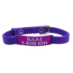 Chapita Gato color + Collares Lisos para Gatos y Perros Chicos 1cm - Medallas para Perros