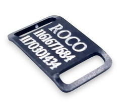 Chapita Pasador anodizado para collares de 2cm de ancho color negro - comprar online