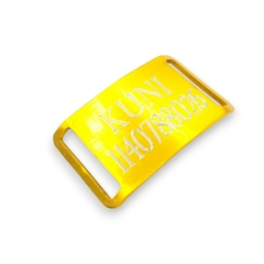Chapita Pasador anodizado para collares de 3cm de ancho en varios colores - Medallas para Perros