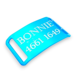 Imagen de Chapita Pasador anodizado para collares de 3cm de ancho en varios colores