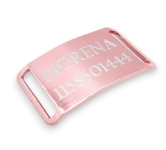 Chapita Pasador anodizado para collares de 3cm de ancho en varios colores - Medallas para Perros
