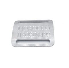 Chapita pasador para collares de 4cm de ancho grabado natural - comprar online
