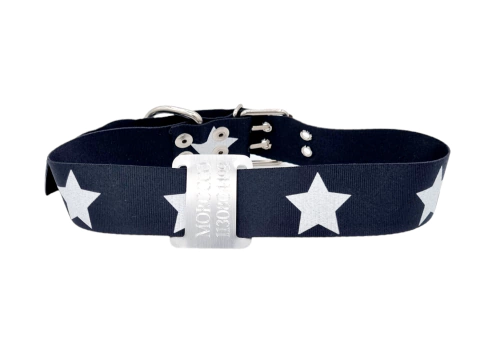 Chapita pasador para collares de 4cm de ancho grabado natural + COLLAR BIG STAR