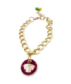 Collar dije fantasia de plastico con imagen de Perrito - tienda online