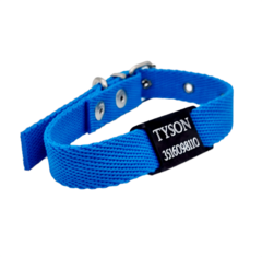Chapita Pasador anodizado para collares de 2cm de ancho color negro+collar turquesa - comprar online