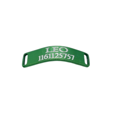Chapita pasador de gatos anodizada color verde - comprar online