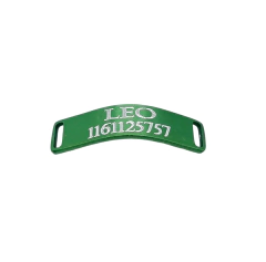 Chapita pasador de gatos anodizada color verde - comprar online