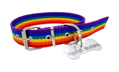 Chapita super hueso grande + collar ORGULLO