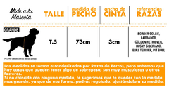 Pretal pechera para perros grandes color NEGRO Talle 5 - comprar online