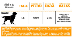 Pretal pechera para perros grandes color NEGRO Talle 5 - comprar online