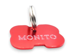 Magnus canin hueso mediano anodizado color rojo - tienda online