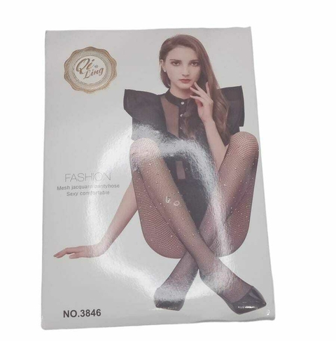 MD719-MEDIA PANTY RED CON BRILLO | Cantidad mínima de compra 12