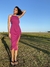 Vit dress - fúcsia - loja online