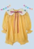 Romper Junino - Xadrez Amarelo