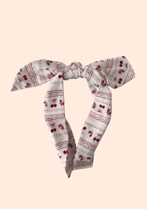 Tiara com Laço (Cerejinha) - comprar online